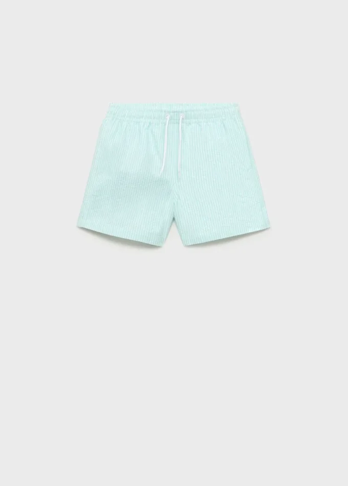 Maillot de bain rayé seersucker
