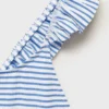 Maillot de bain rayé à volants Maillot de bain rayé à volants