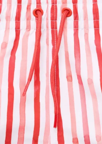 Maillot de bain à rayures et cordon de serrage