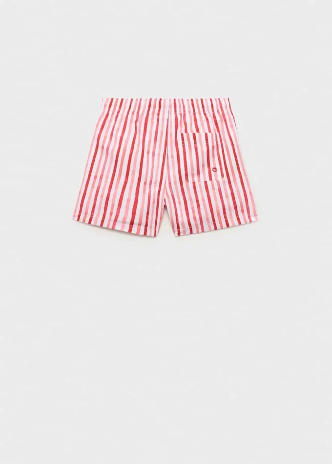 Maillot de bain à rayures et cordon de serrage Maillot de bain à rayures et cordon de serrage
