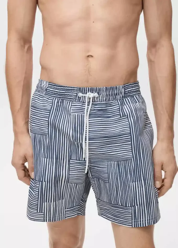 Maillot de bain à rayures multiples Maillot de bain à rayures multiples