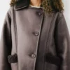 Manteau avec doublure effet fourrure