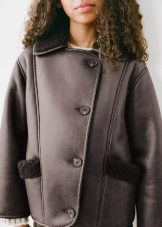 Manteau avec doublure effet fourrure