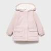 Manteau caoutchouté avec doublure effet fourrure