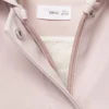 Manteau caoutchouté avec doublure effet fourrure