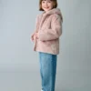 Manteau à capuche effet fourrure