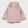 Manteau à capuche effet fourrure