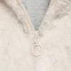 Manteau à capuche effet fourrure