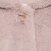 Manteau à capuche effet fourrure