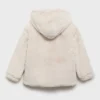 Manteau à capuche effet fourrure