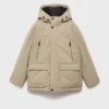 Manteau à capuche et poches Manteau à capuche et poches