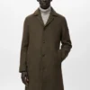 Manteau classique en laine mélangée Manteau classique en laine mélangée