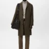 Manteau classique en laine mélangée Manteau classique en laine mélangée