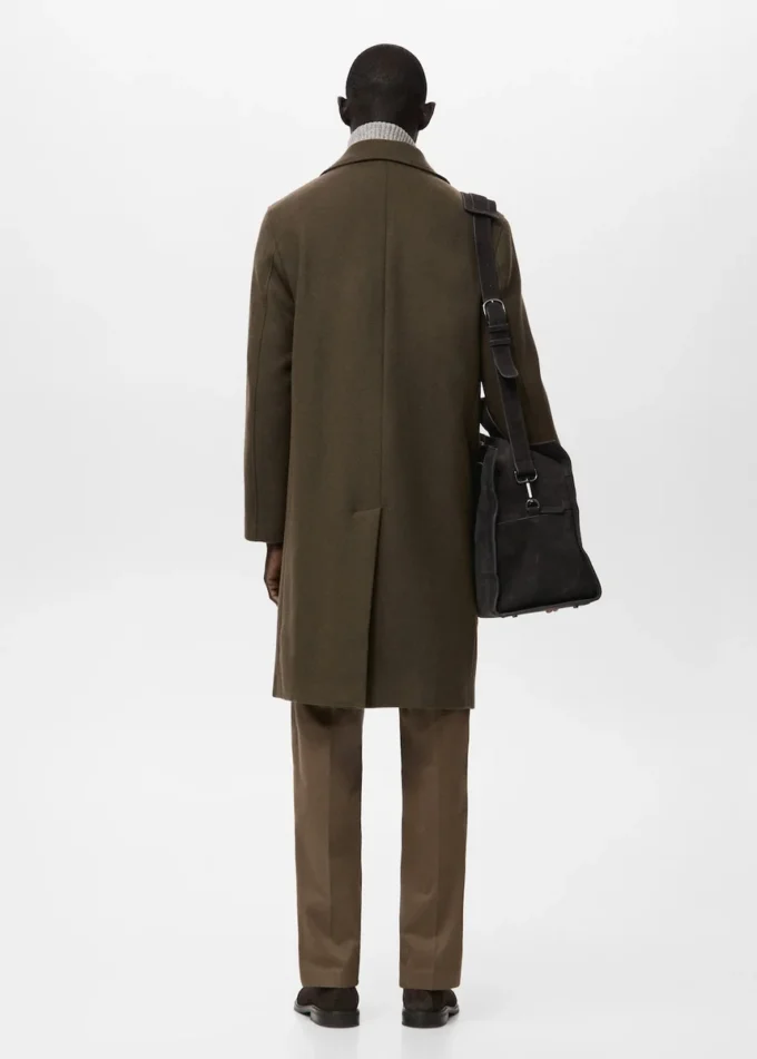 Manteau classique en laine mélangée Manteau classique en laine mélangée