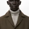Manteau classique en laine mélangée Manteau classique en laine mélangée