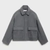 Manteau court en tissu
