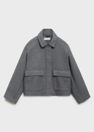 Manteau court en tissu