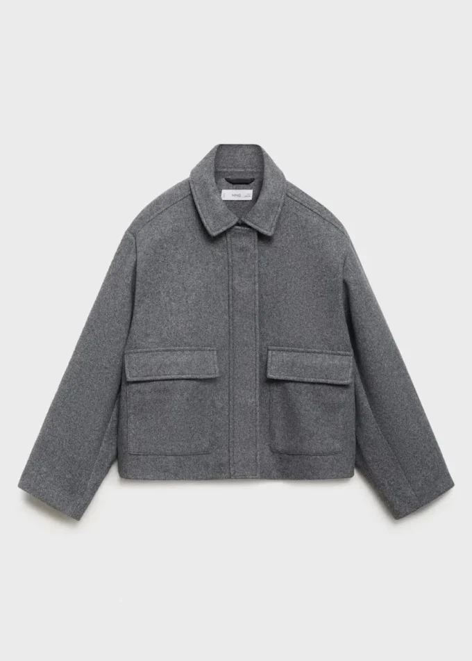 Manteau court en tissu