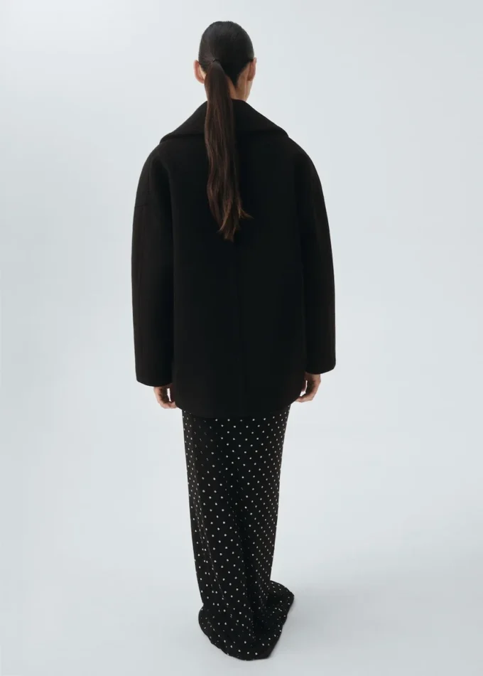 Manteau court oversize en laine Manteau court oversize en laine