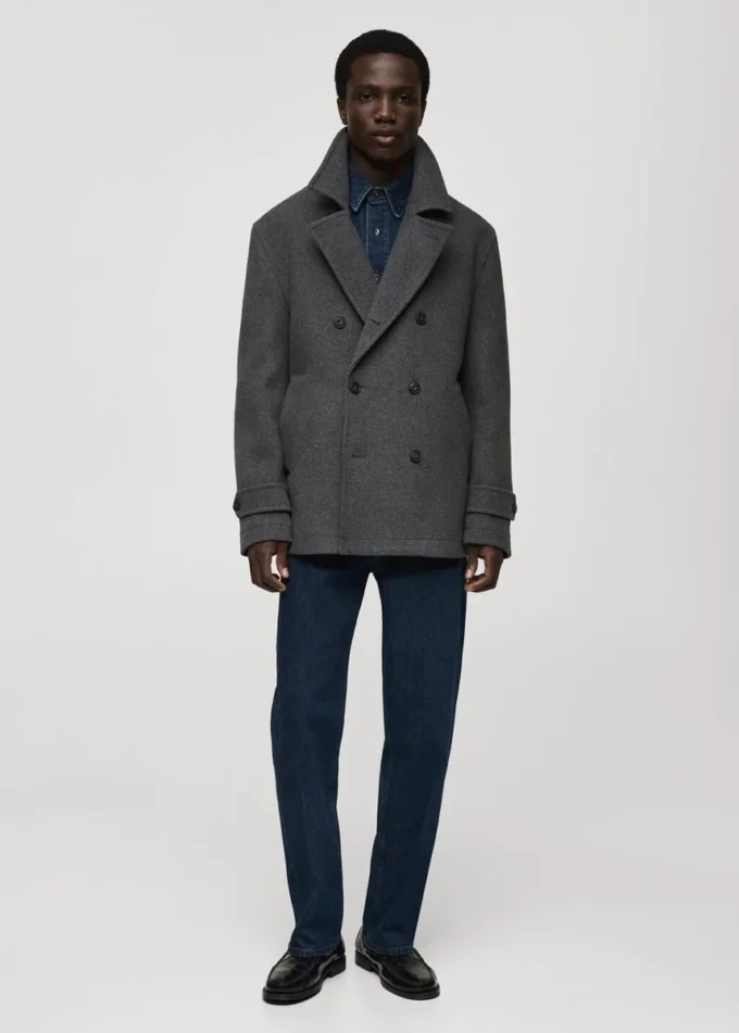 Manteau croisé en laine Manteau croisé en laine