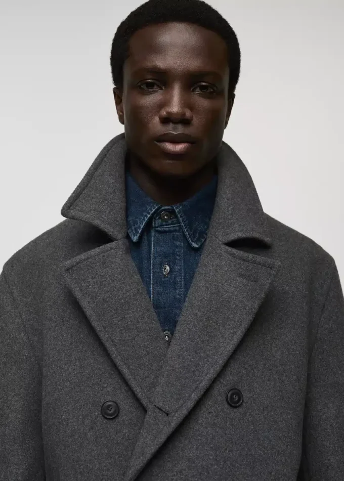 Manteau croisé en laine Manteau croisé en laine