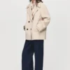 Manteau croisé en laine mélangée Manteau croisé en laine mélangée