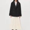 Manteau croisé en laine mélangée Manteau croisé en laine mélangée