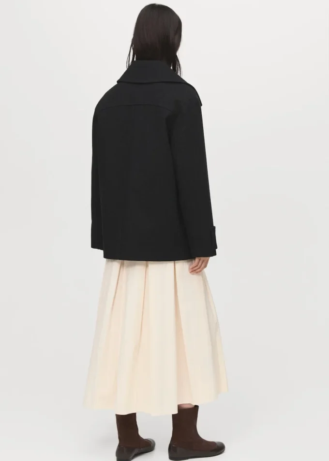 Manteau croisé en laine mélangée Manteau croisé en laine mélangée