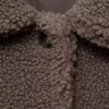 Manteau effet peau lainée