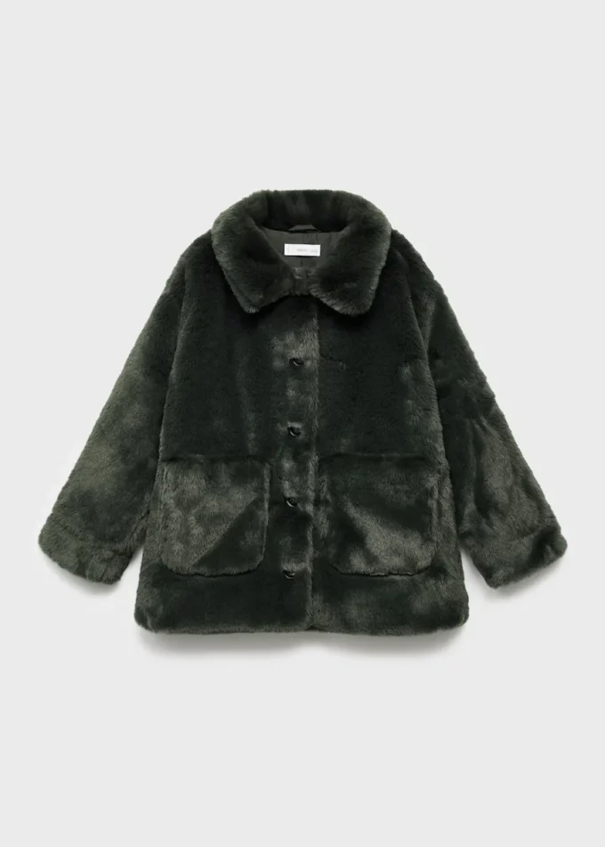 Manteau en fausse fourrure