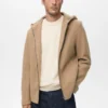 Manteau en laine avec capuche