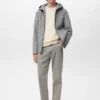 Manteau en laine avec capuche