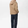 Manteau en laine avec capuche