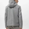 Manteau en laine avec capuche