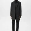 Manteau en laine avec col intérieur amovible Manteau en laine avec col intérieur amovible