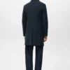 Manteau en laine avec col intérieur amovible