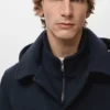 Manteau en laine avec col intérieur amovible