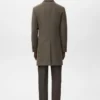 Manteau en laine avec col intérieur amovible