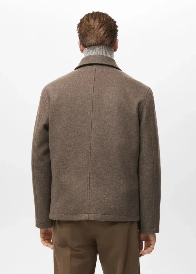 Manteau en laine avec poches