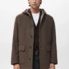 Manteau en laine à capuche Manteau en laine à capuche