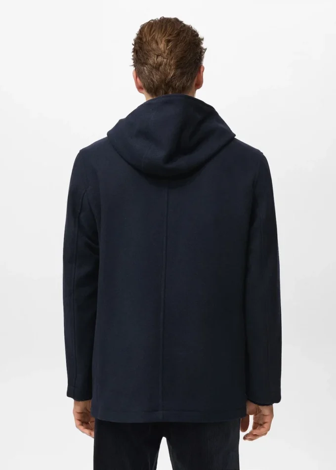 Manteau en laine à capuche Manteau en laine à capuche