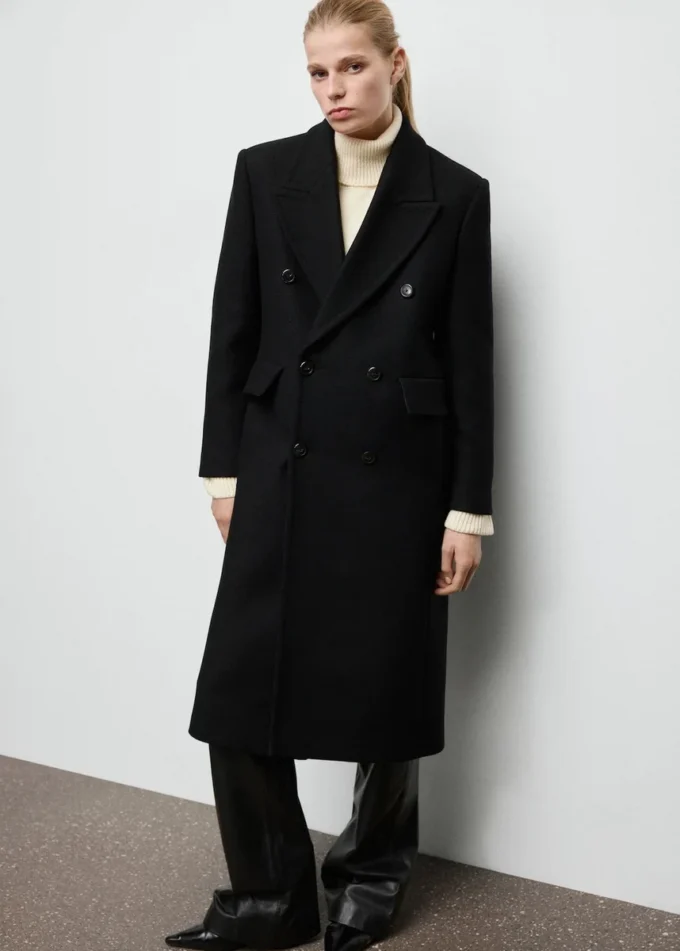 Manteau en laine à double boutonnage Manteau en laine à double boutonnage