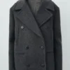 Manteau en laine à double boutonnage Manteau en laine à double boutonnage