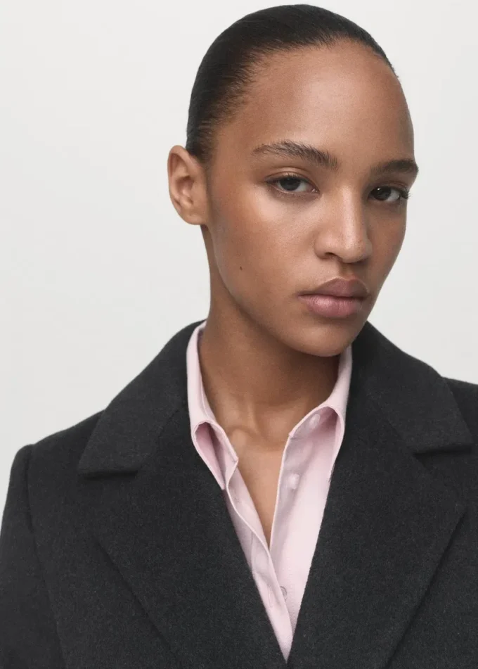 Manteau en laine à double boutonnage Manteau en laine à double boutonnage