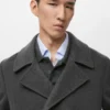 Manteau en laine à double boutonnage