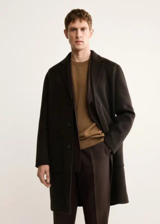 Manteau en laine fait main