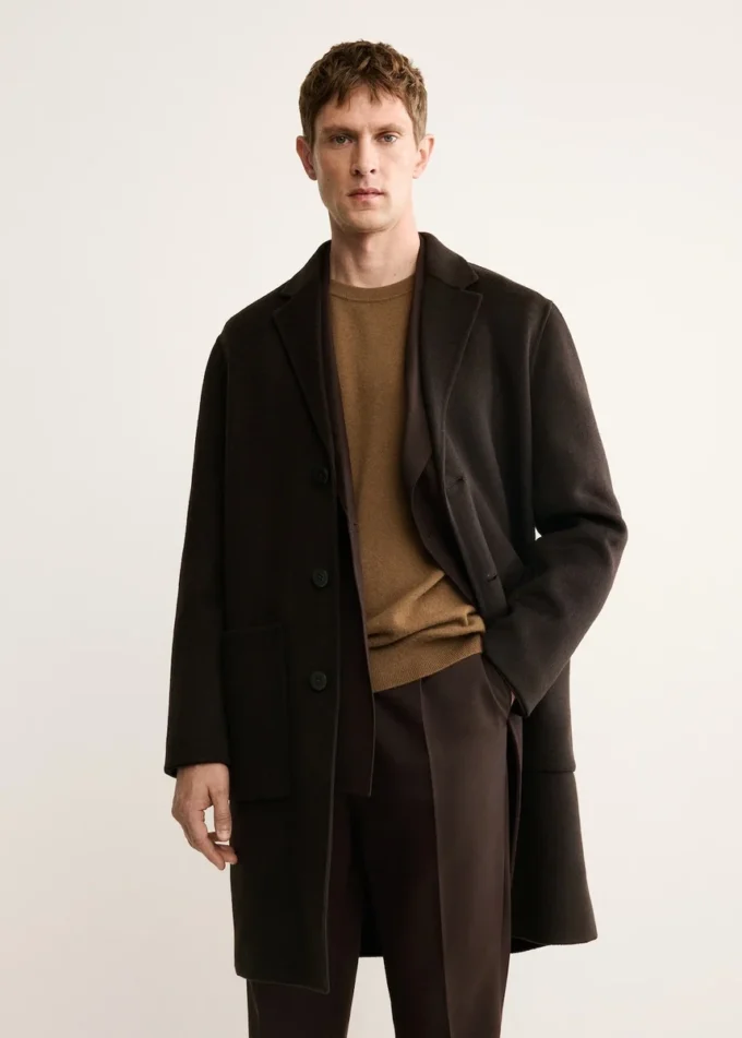 Manteau en laine fait main
