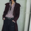 Manteau en laine Manteco avec ceinture Manteau en laine Manteco avec ceinture