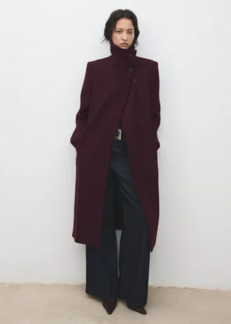 Manteau en laine Manteco avec ceinture