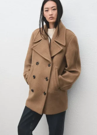 Manteau en laine Manteco à double boutonnage